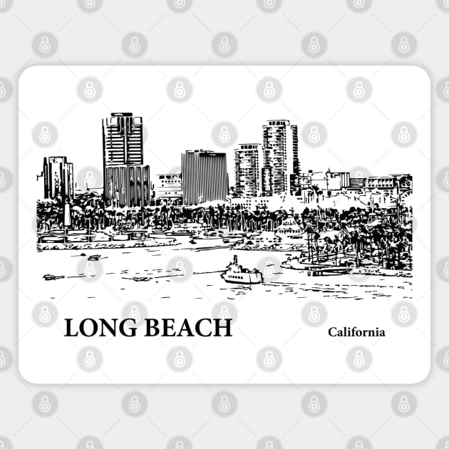Long Beach California Magnet by Lakeric
